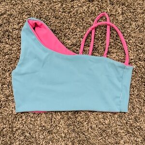 Tiger Friday May Reversible Crop Top - Cotton Candy - YL